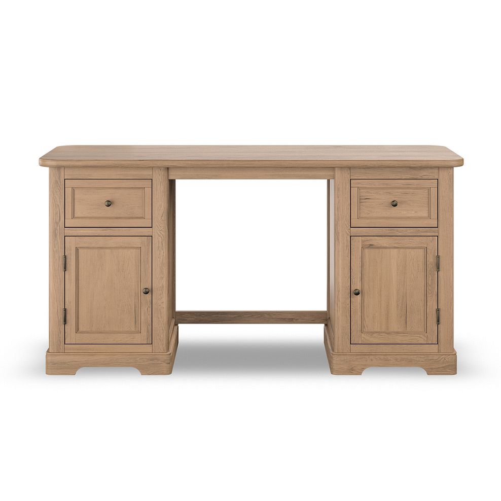 Brennan Antique Finish Solid Oak Desk 3