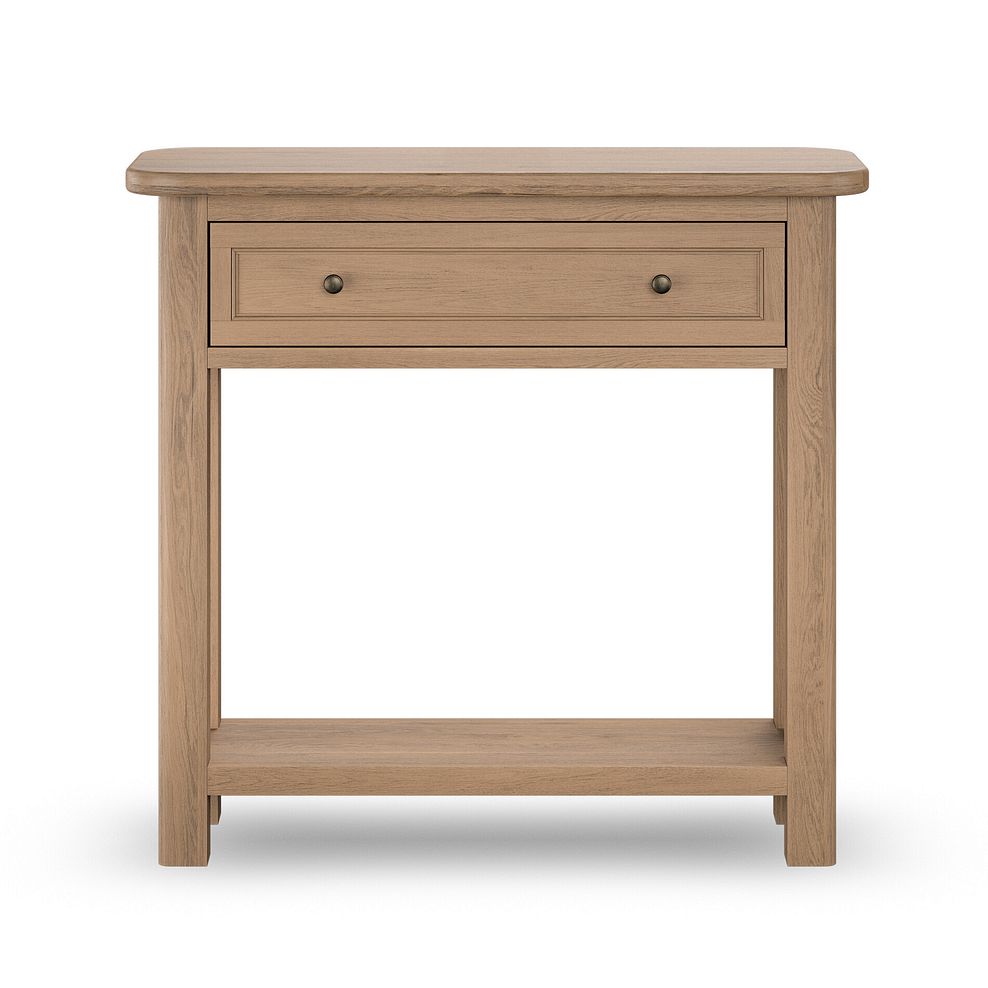 Brennan Antique Finish Solid Oak Console Table 3