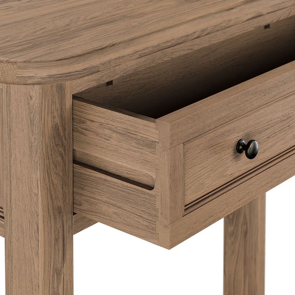Brennan Antique Finish Solid Oak Console Table 4