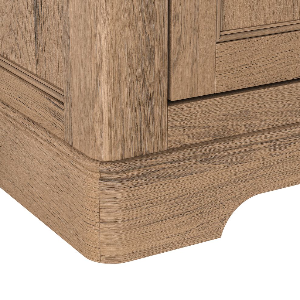 Brennan Antique Finish Solid Oak Corner TV Unit 4