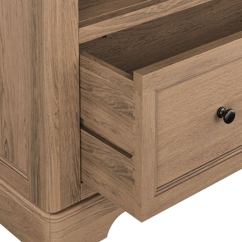 Brennan Antique Finish Solid Oak Corner TV Unit 5