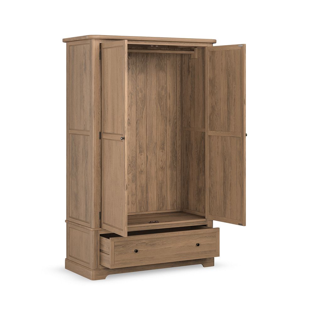 Brennan Antique Finish Solid Oak Double Wardrobe 2