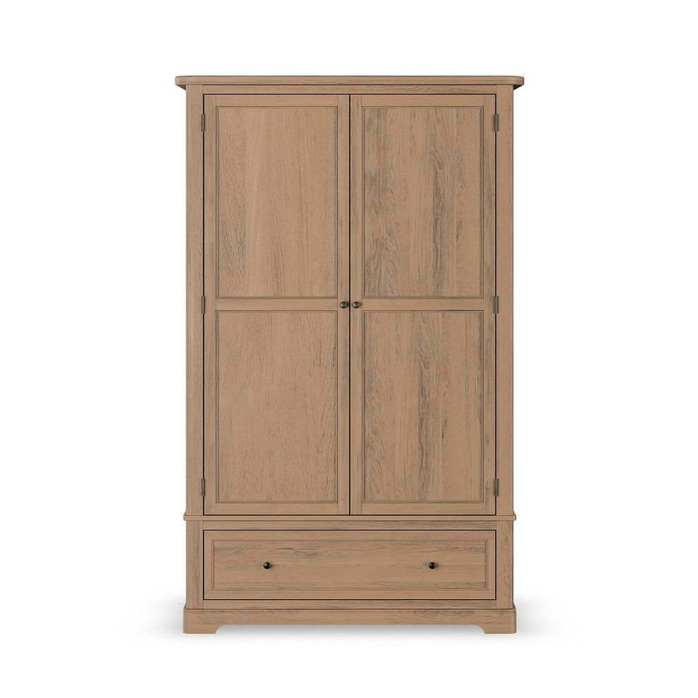 Brennan Antique Finish Solid Oak Double Wardrobe 3
