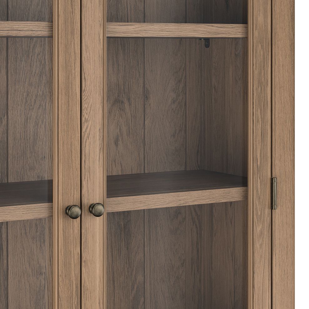 Brennan Antique Finish Solid Oak Glazed Display Cabinet 6