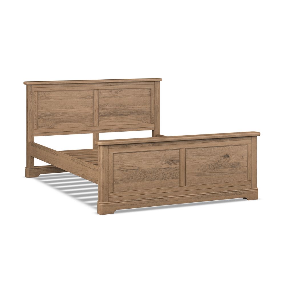 Brennan Antique Finish Solid Oak King-size Bed 2