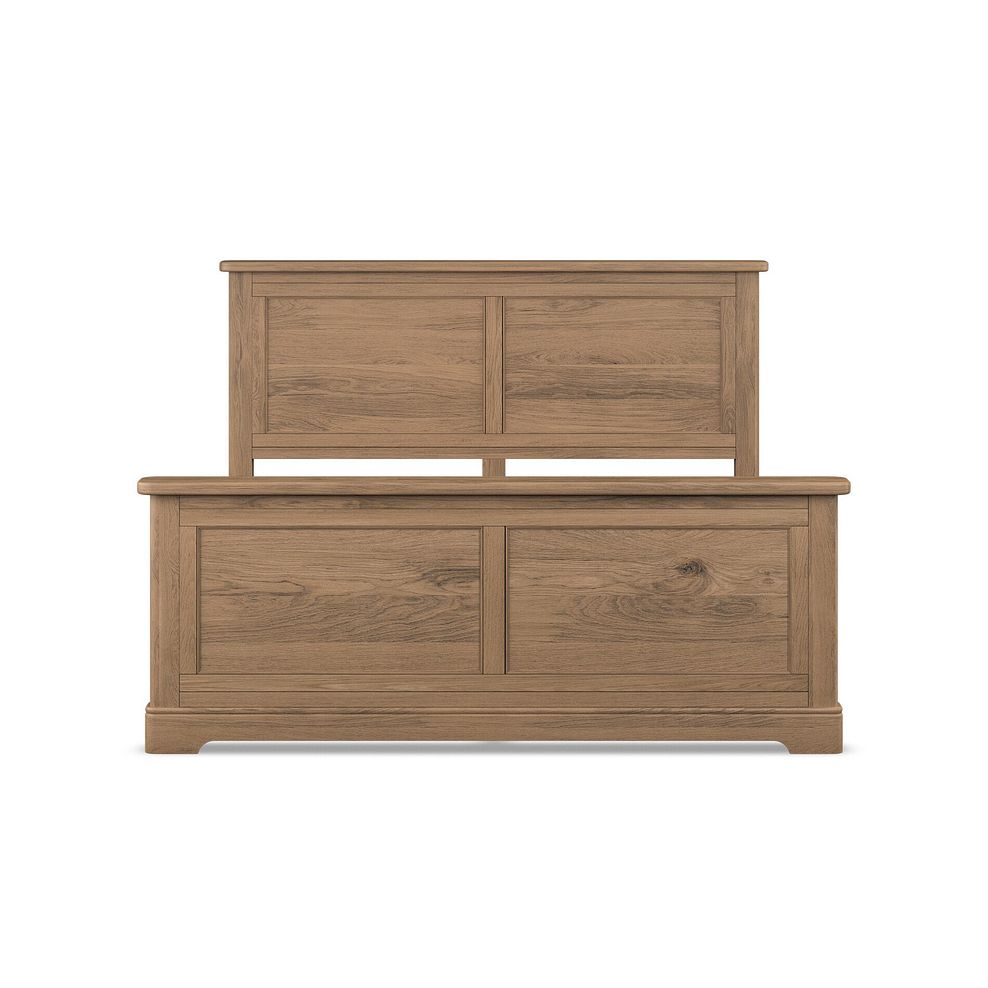 Brennan Antique Finish Solid Oak King-size Bed 3