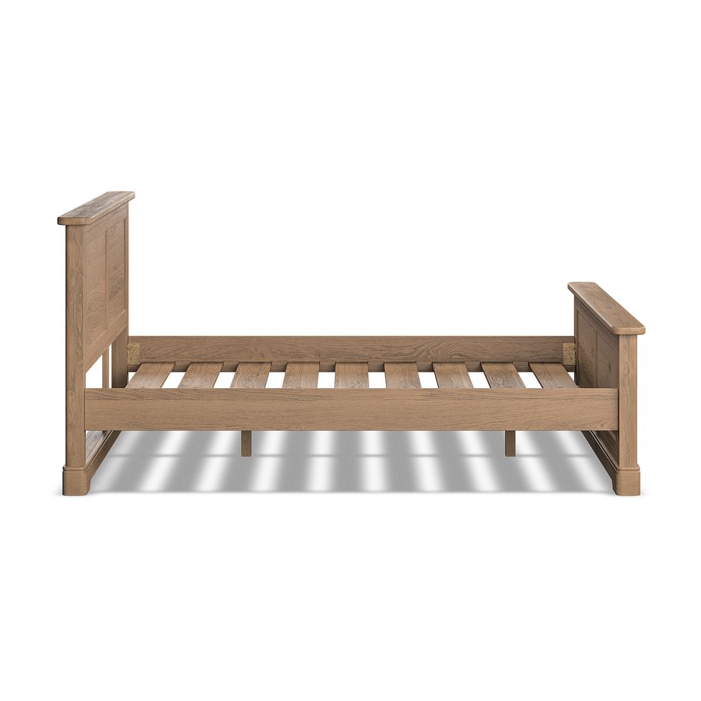 Brennan Antique Finish Solid Oak King-size Bed 4