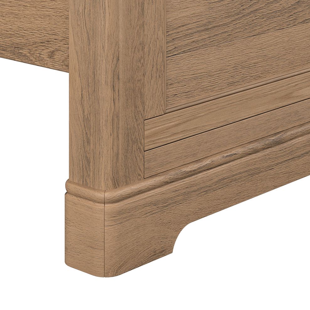 Brennan Antique Finish Solid Oak King-size Bed 5