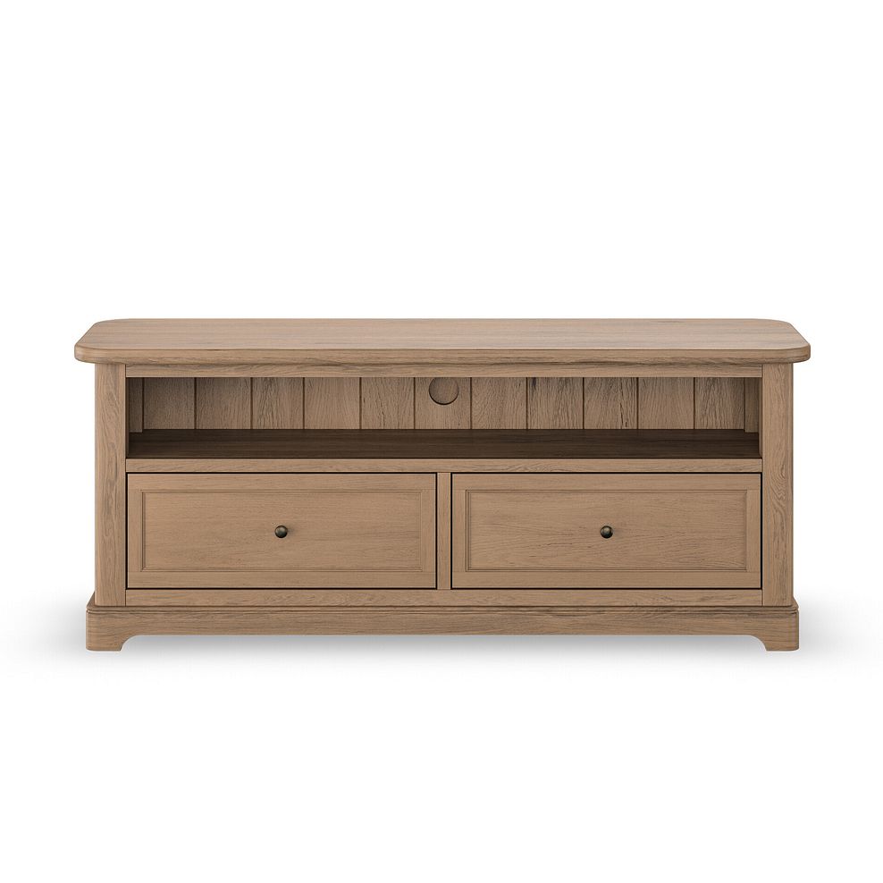 Brennan Antique Finish Solid Oak Large TV Unit 3