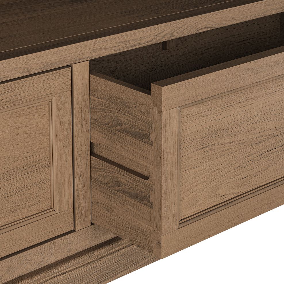 Brennan Antique Finish Solid Oak Large TV Unit 6