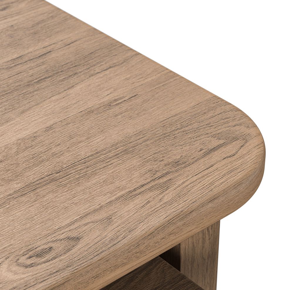 Brennan Antique Finish Solid Oak Nest of 2 Tables 3