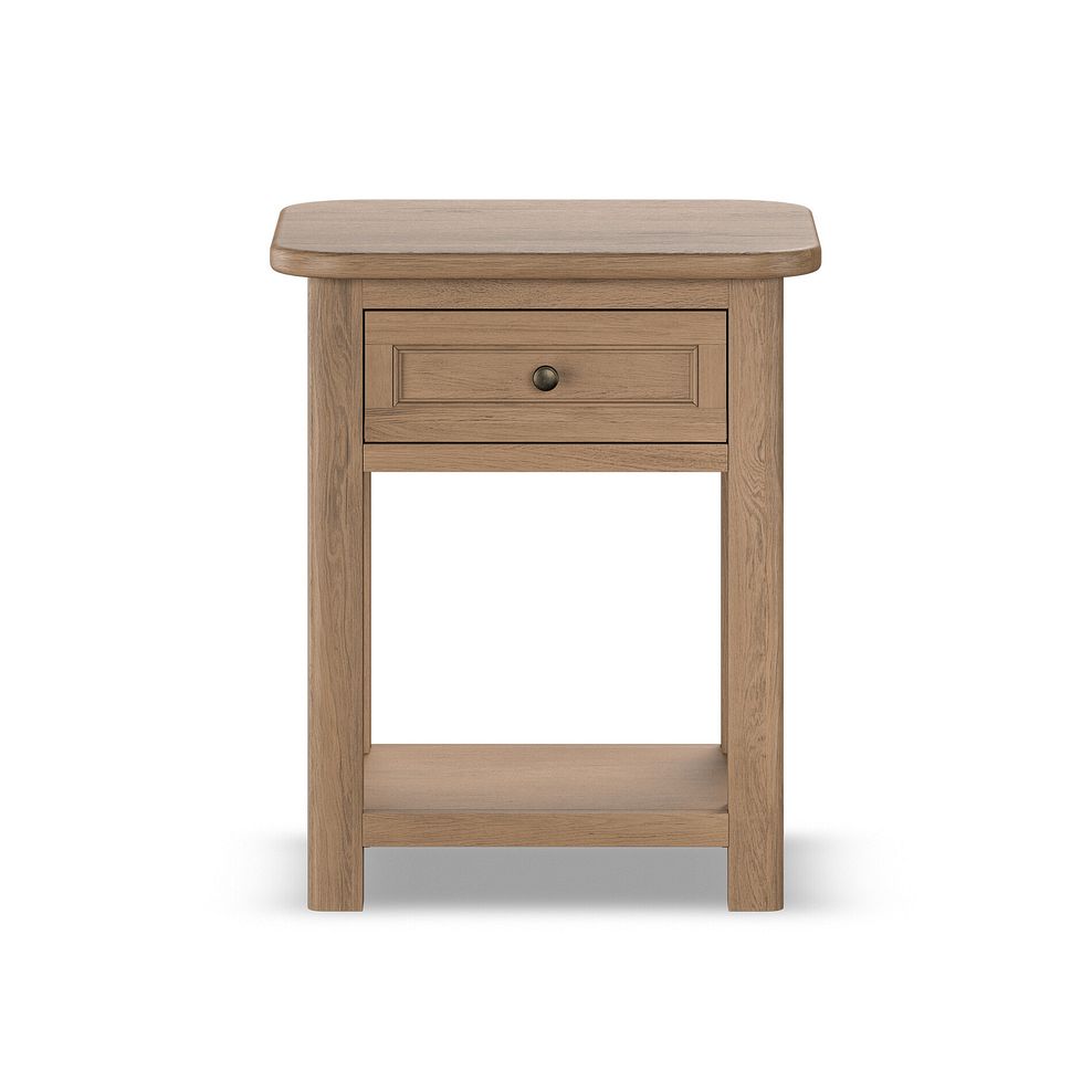 Brennan Antique Finish Solid Oak Side Table 3