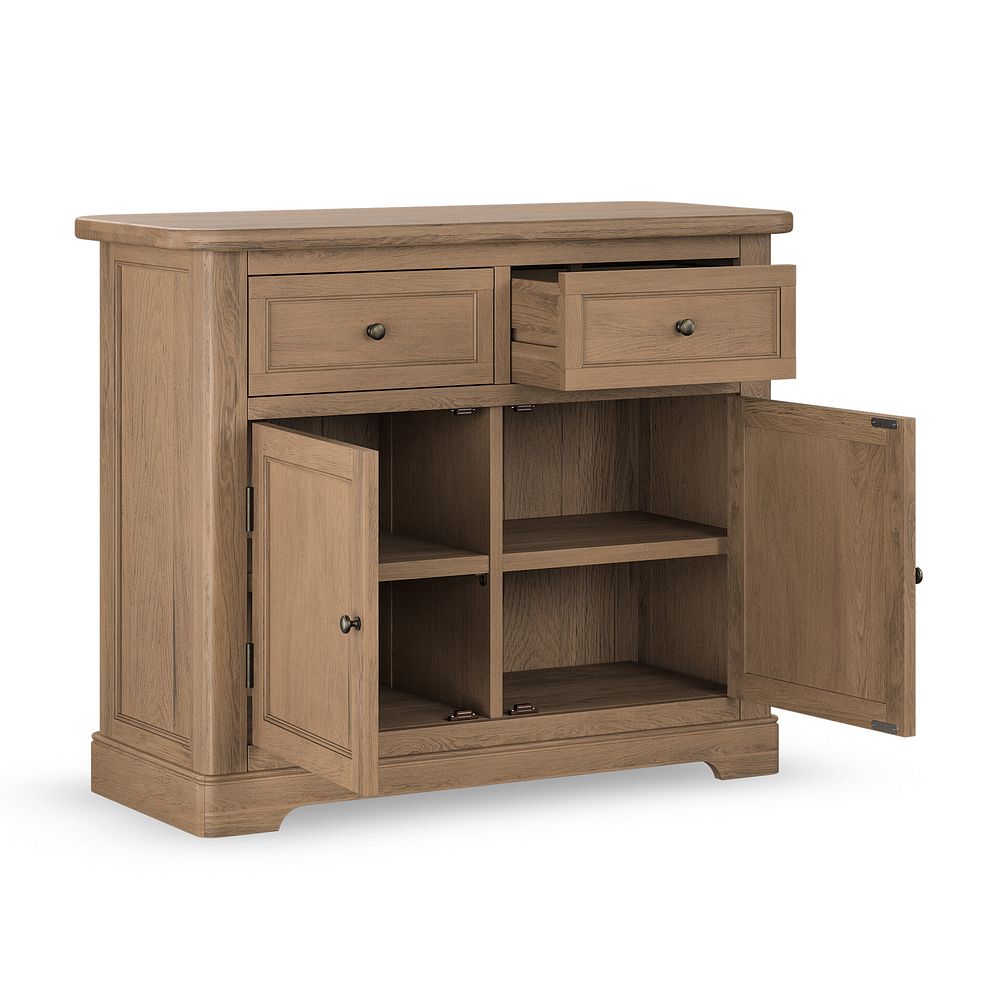 Brennan Antique Finish Solid Oak Small Sideboard 2