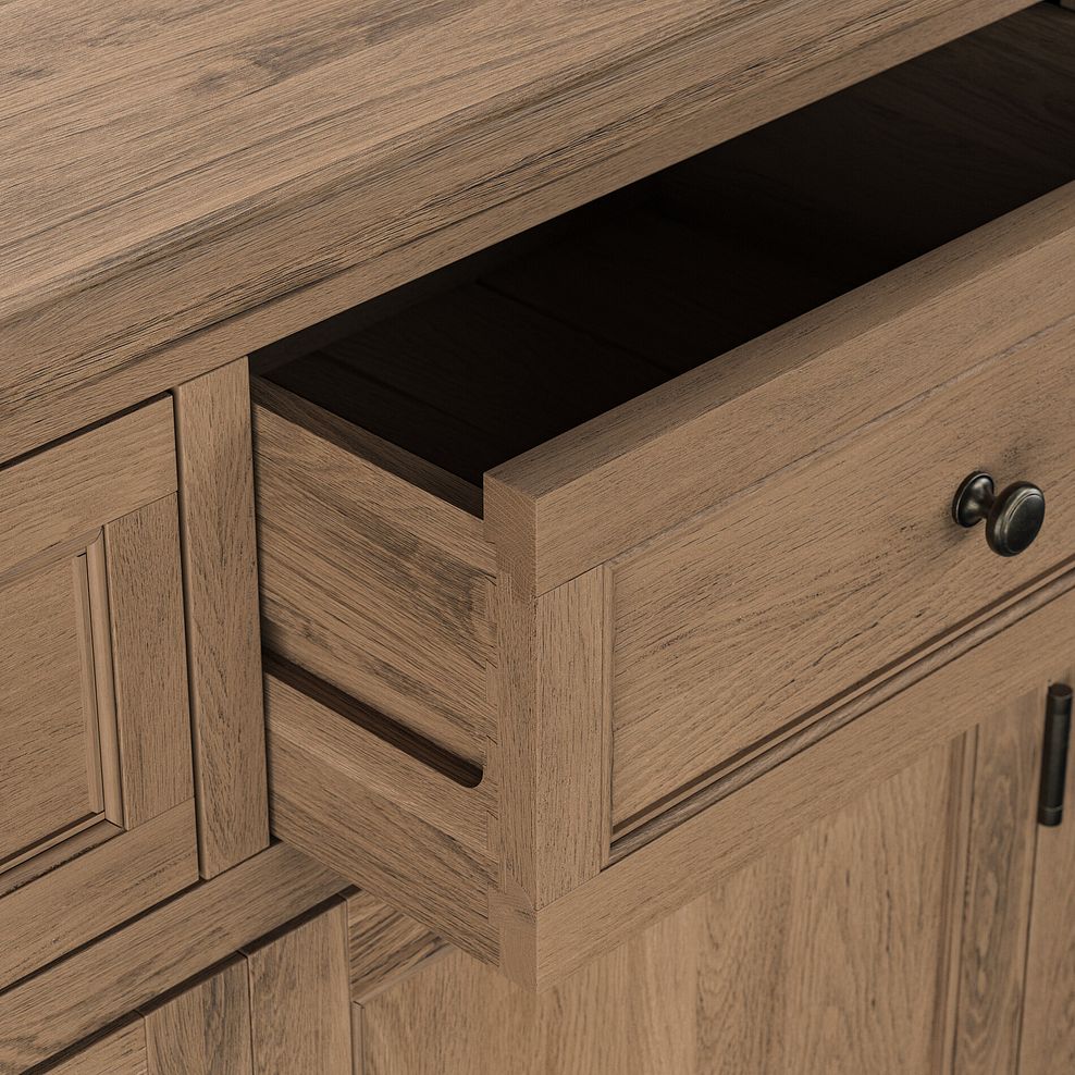 Brennan Antique Finish Solid Oak Small Sideboard 5