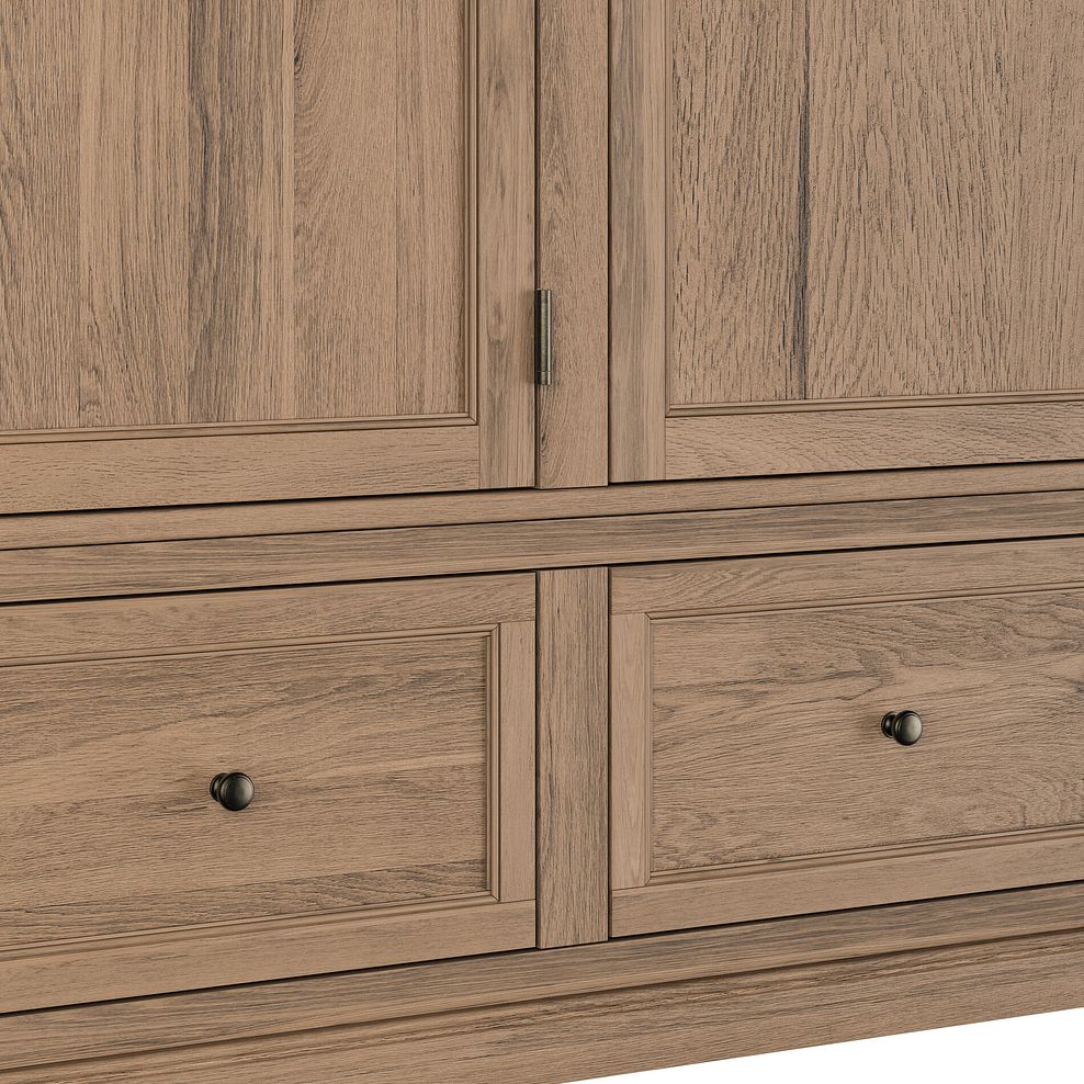 Brennan Antique Finish Solid Oak Triple Wardrobe 6