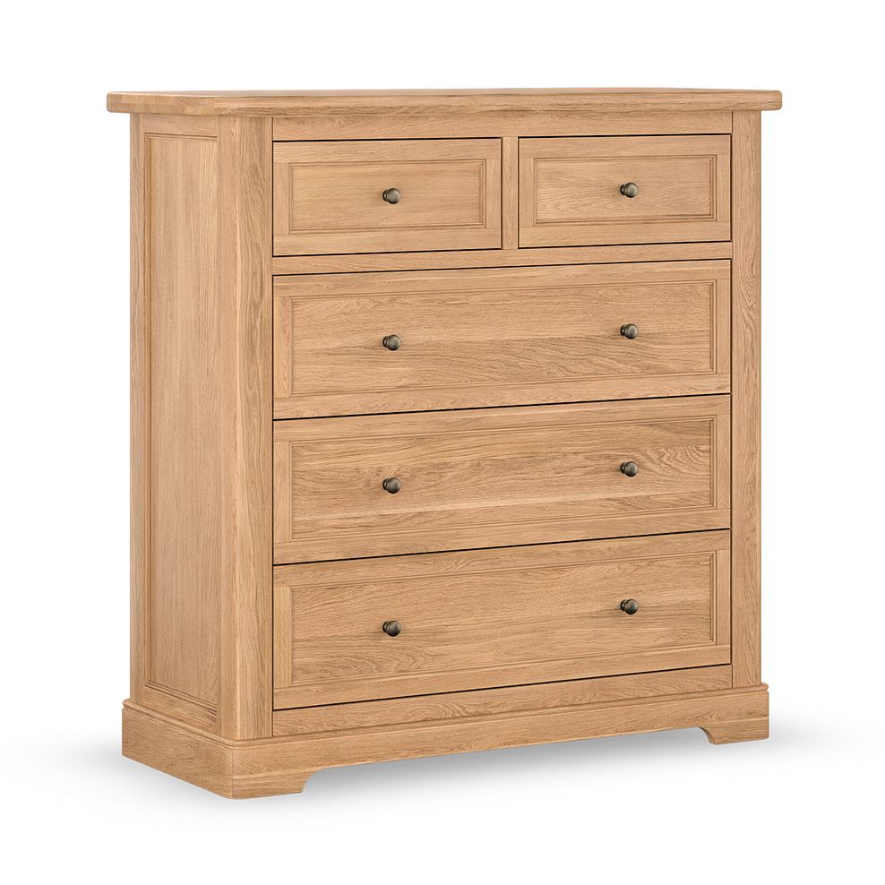 Brennan Natural Solid Oak 2+3 Chest of Drawers 1