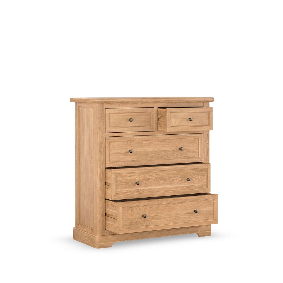 Brennan Natural Solid Oak 2+3 Chest of Drawers 4