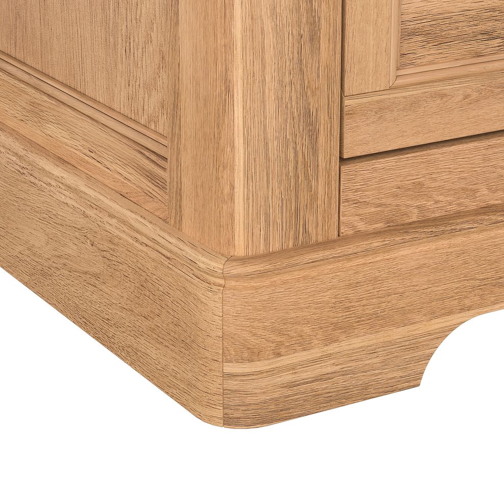 Brennan Natural Solid Oak 2 Drawer Bedside  8