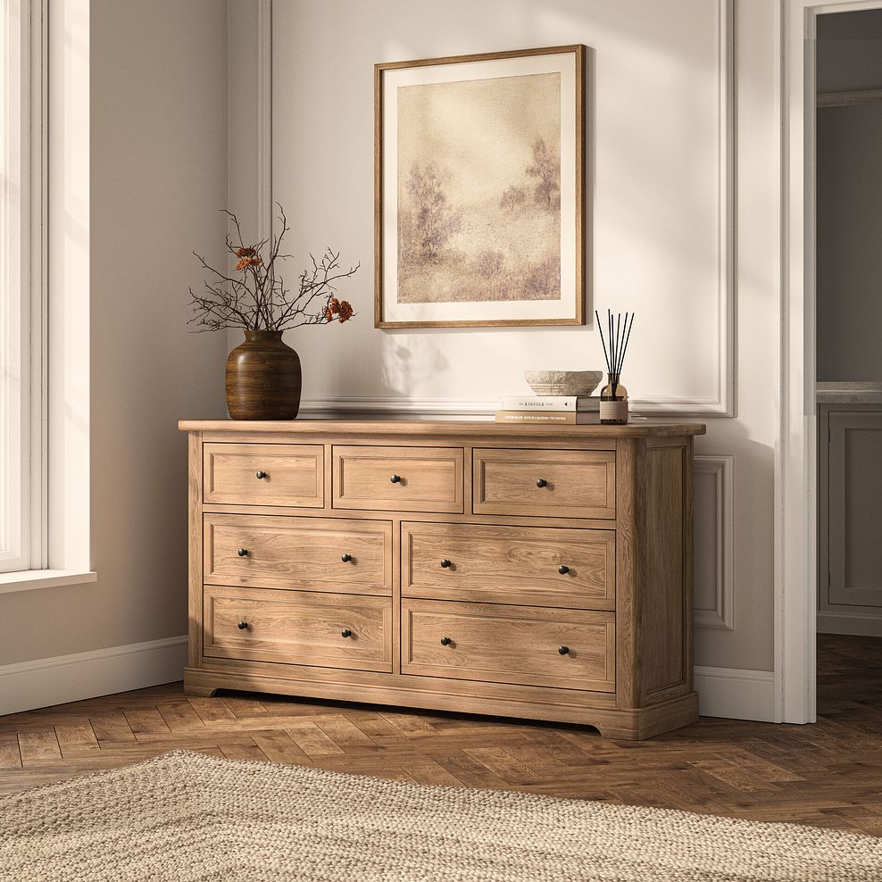 Brennan Natural Solid Oak 3+4 Chest of Drawers 1