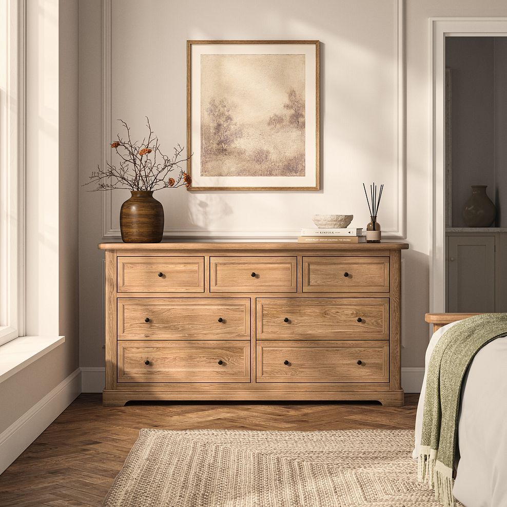 Brennan Natural Solid Oak 3+4 Chest of Drawers 2