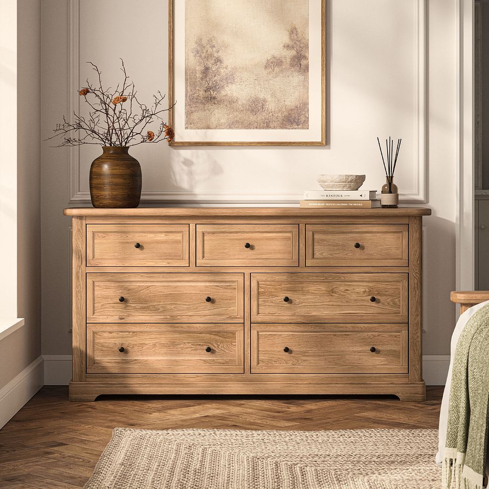 Brennan Natural Solid Oak 3+4 Chest of Drawers 1