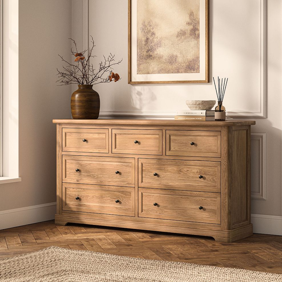 Brennan Natural Solid Oak 3+4 Chest of Drawers 2