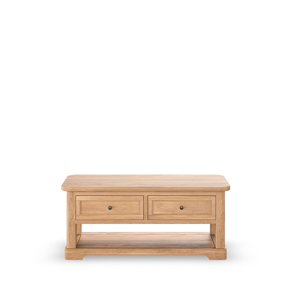 Brennan Natural Solid Oak Coffee Table 5