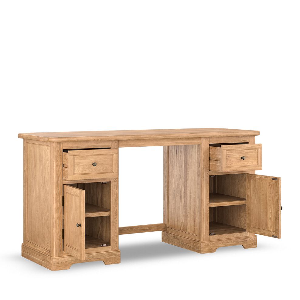 Brennan Natural Solid Oak Computer Desk 4