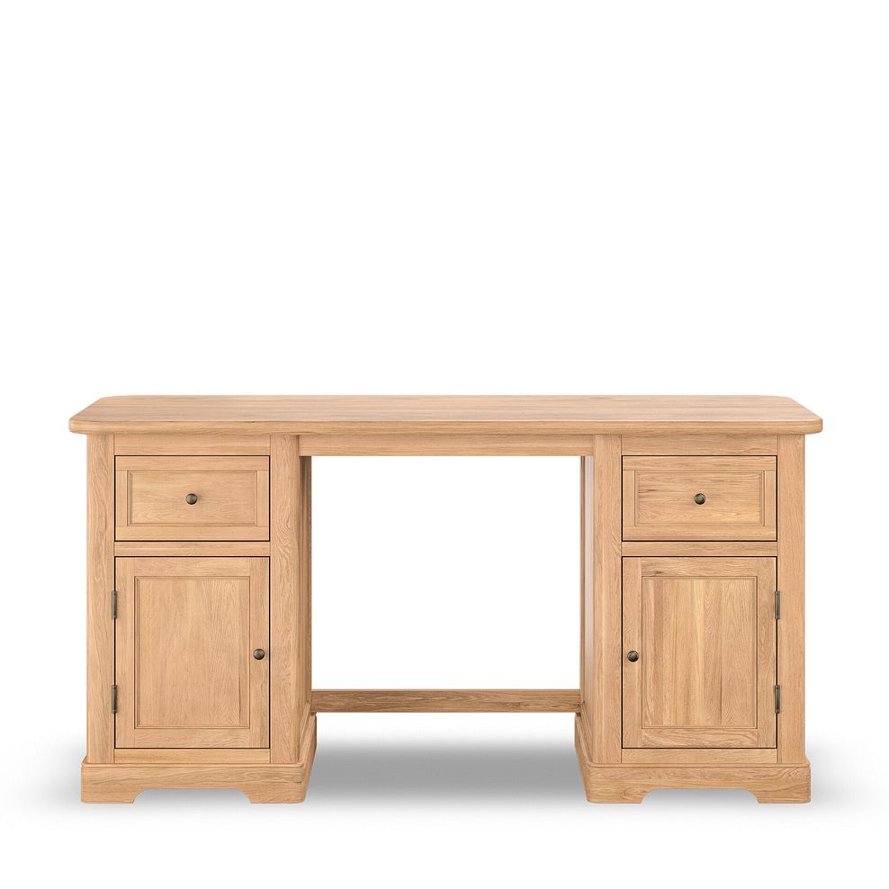Brennan Natural Solid Oak Computer Desk 5