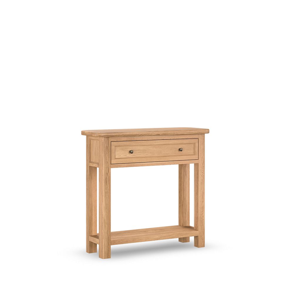 Brennan Natural Solid Oak Console Table 4