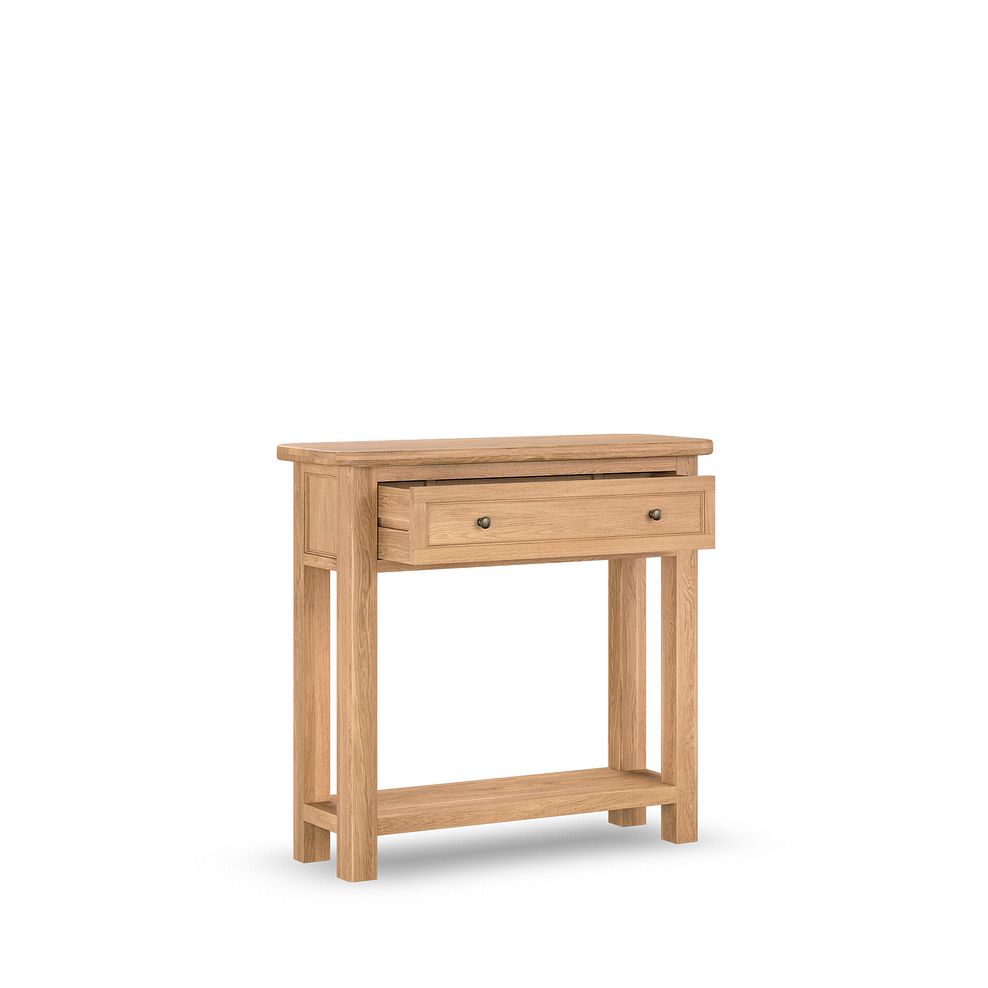 Brennan Natural Solid Oak Console Table 5