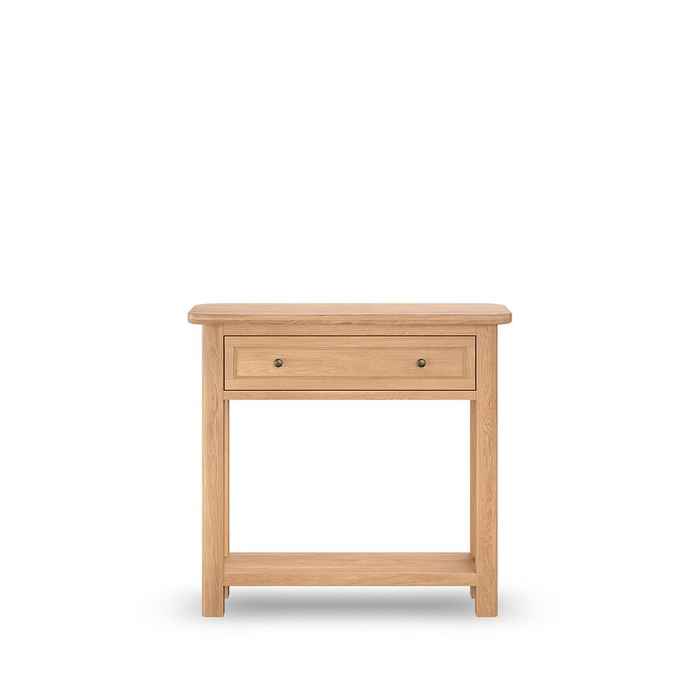 Brennan Natural Solid Oak Console Table 6