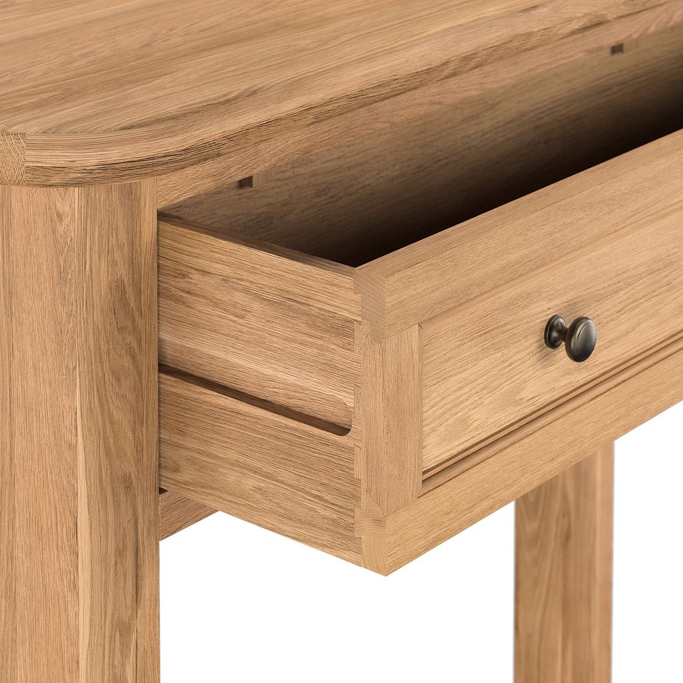 Brennan Natural Solid Oak Console Table 8