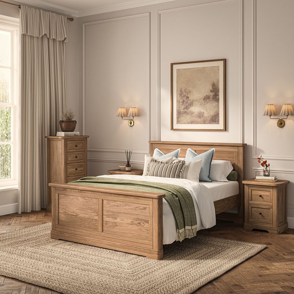 Brennan Natural Solid Oak Double Bed 2