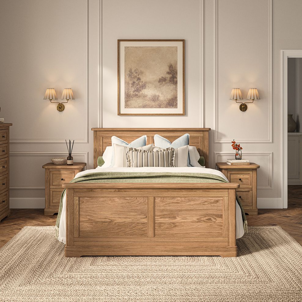 Brennan Natural Solid Oak Double Bed 1