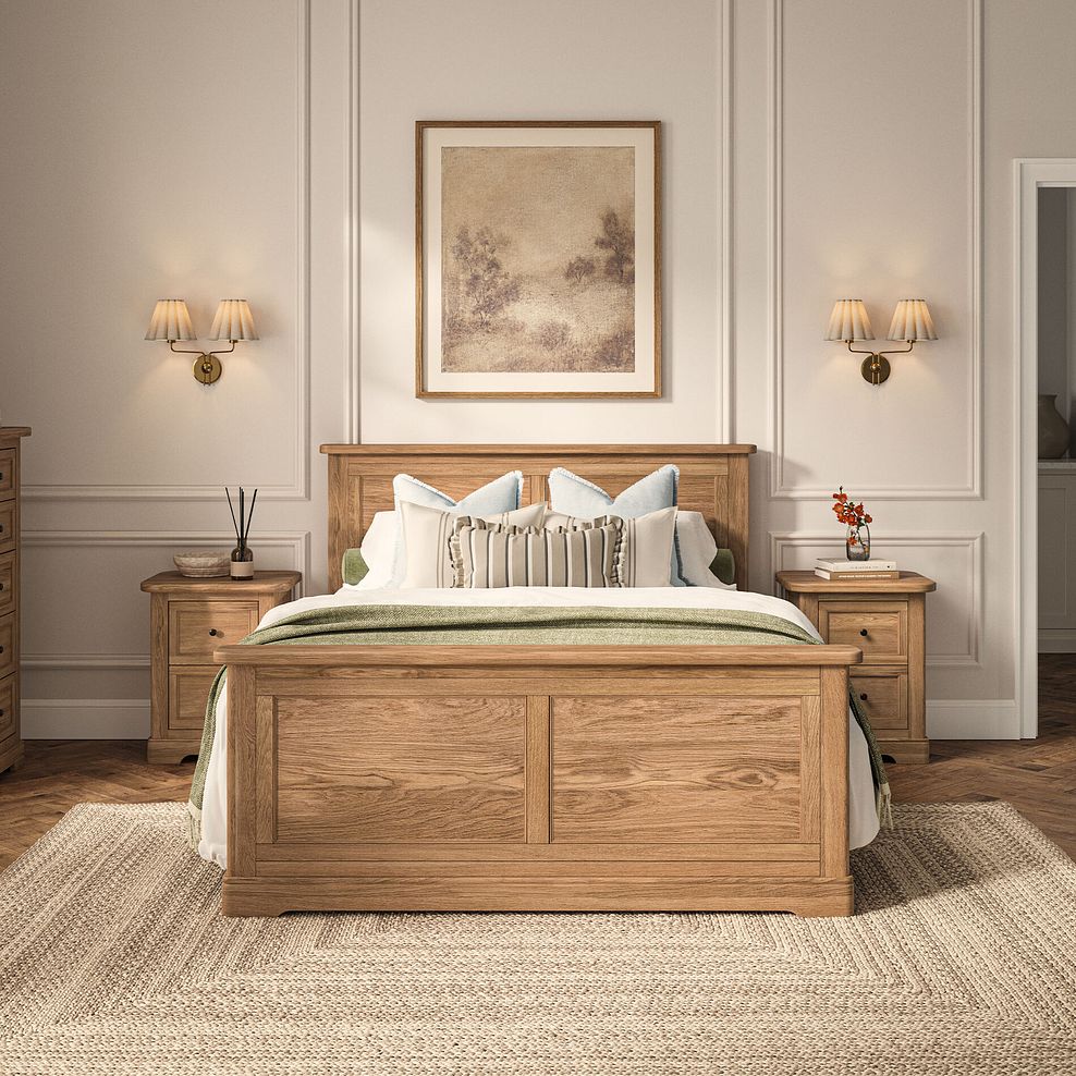 Brennan Natural Solid Oak Double Bed 2