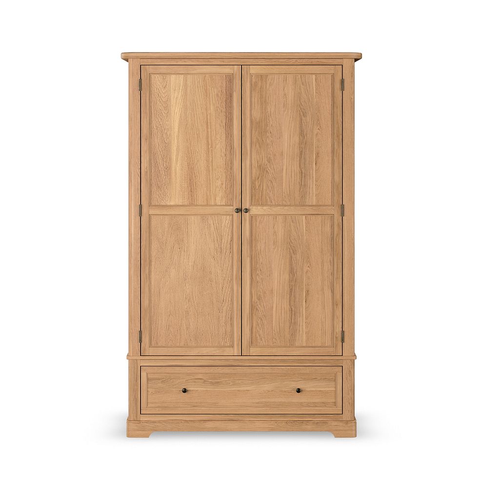 Brennan Natural Solid Oak Double Wardrobe 5