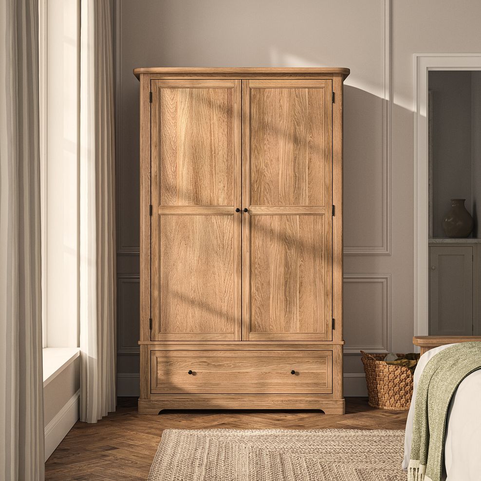 Brennan Natural Solid Oak Double Wardrobe 2