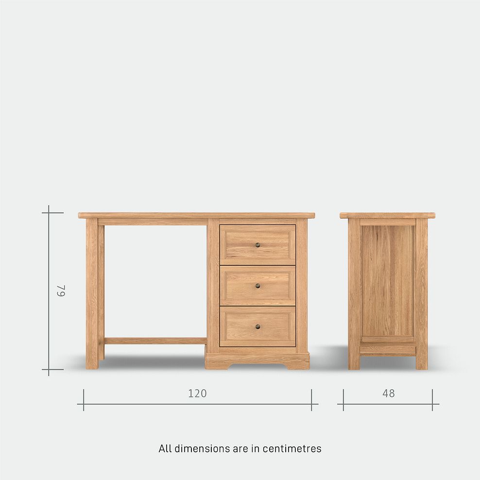 Brennan Natural Solid Oak Dressing Table 10