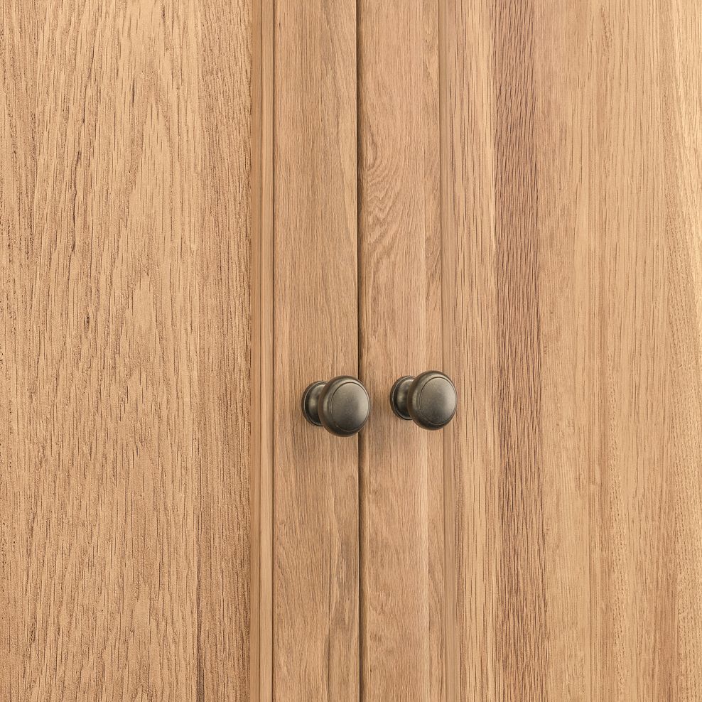 Brennan Natural Solid Oak Glazed Display Cabinet 8