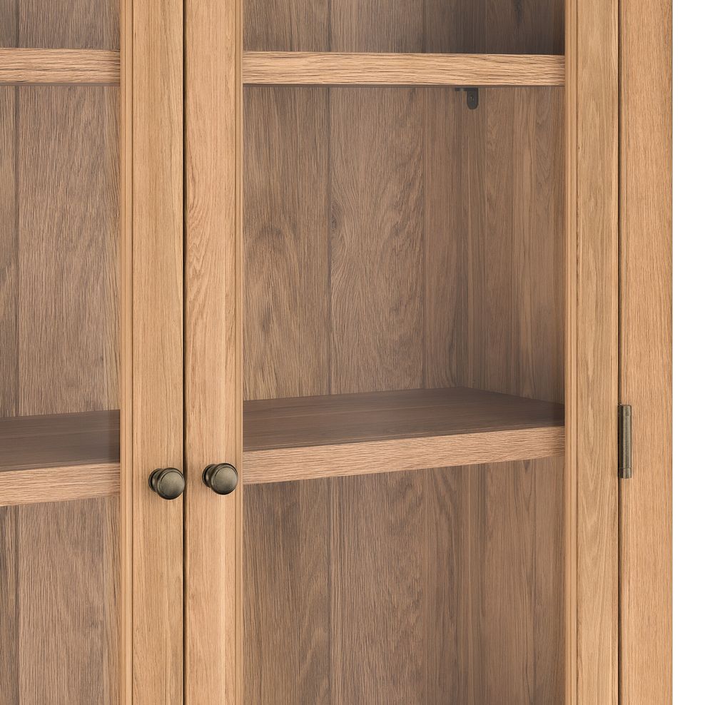 Brennan Natural Solid Oak Glazed Display Cabinet 10