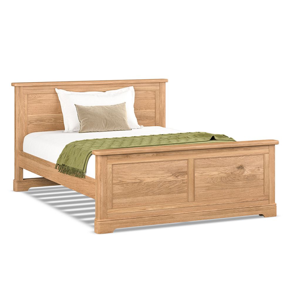 Brennan Natural Solid Oak King-size Bed 1