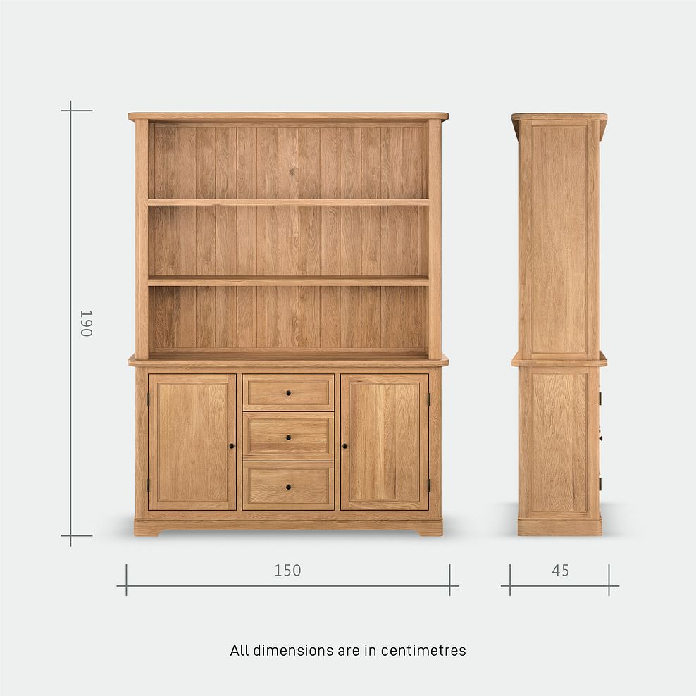 Brennan Natural Solid Oak Large Dresser 12