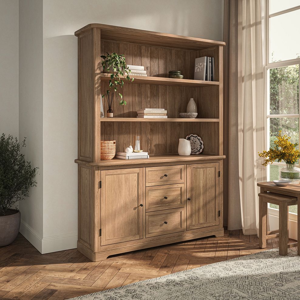 Brennan Natural Solid Oak Large Dresser 1