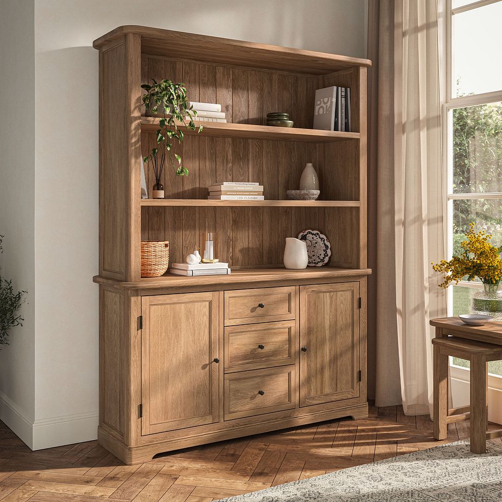 Brennan Natural Solid Oak Large Dresser 1