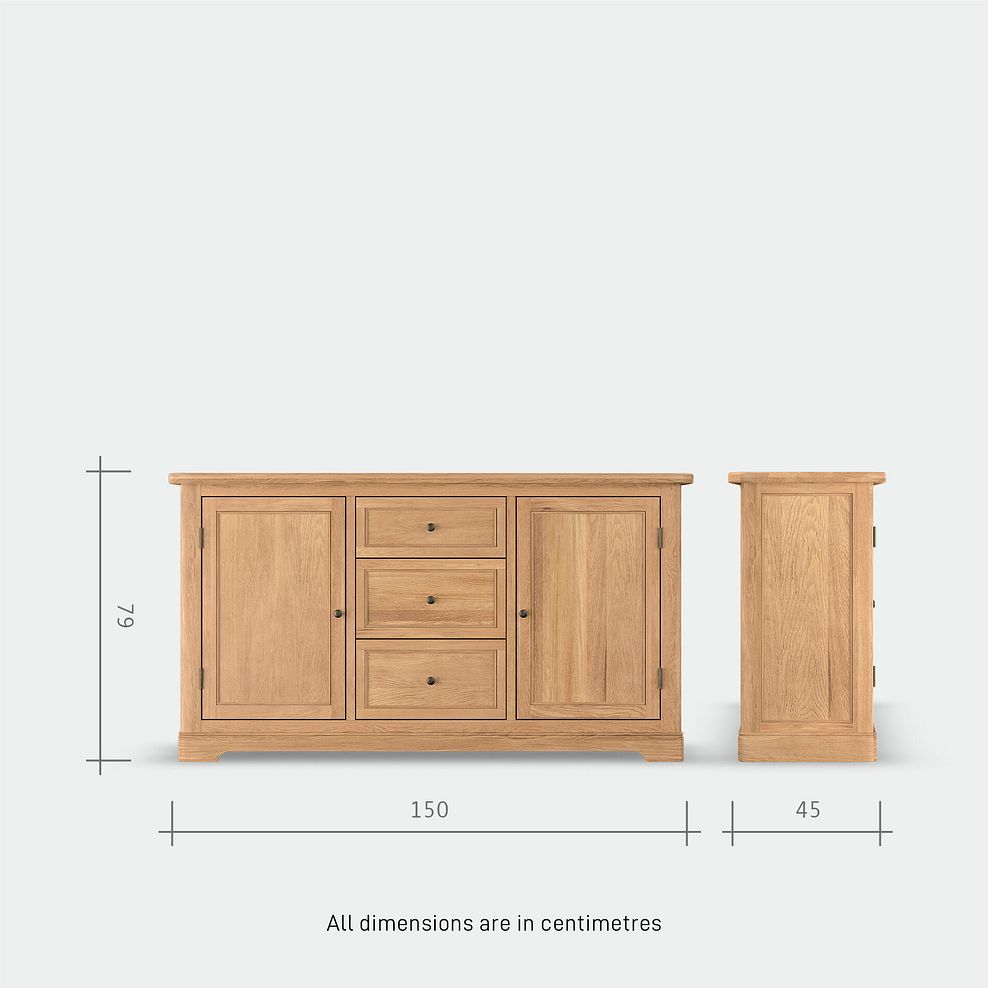 Brennan Natural Solid Oak Large Sideboard 13
