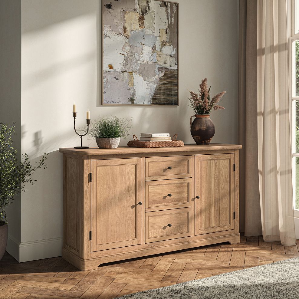 Brennan Natural Solid Oak Large Sideboard 2