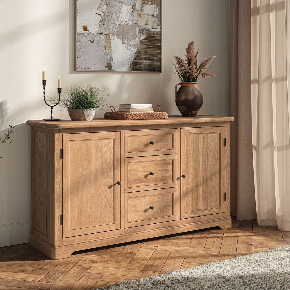Brennan Natural Solid Oak Large Sideboard 2
