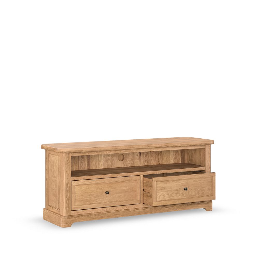 Brennan Natural Solid Oak Large TV Unit 4