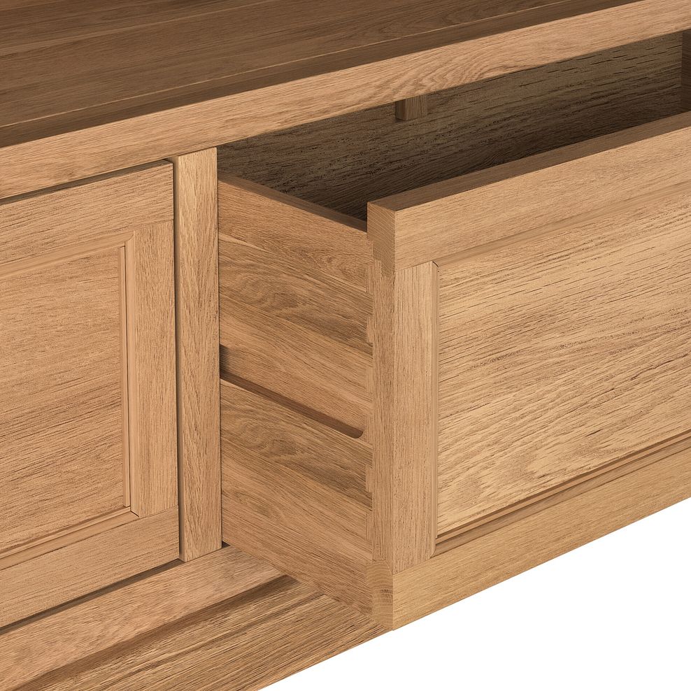 Brennan Natural Solid Oak Large TV Unit 9